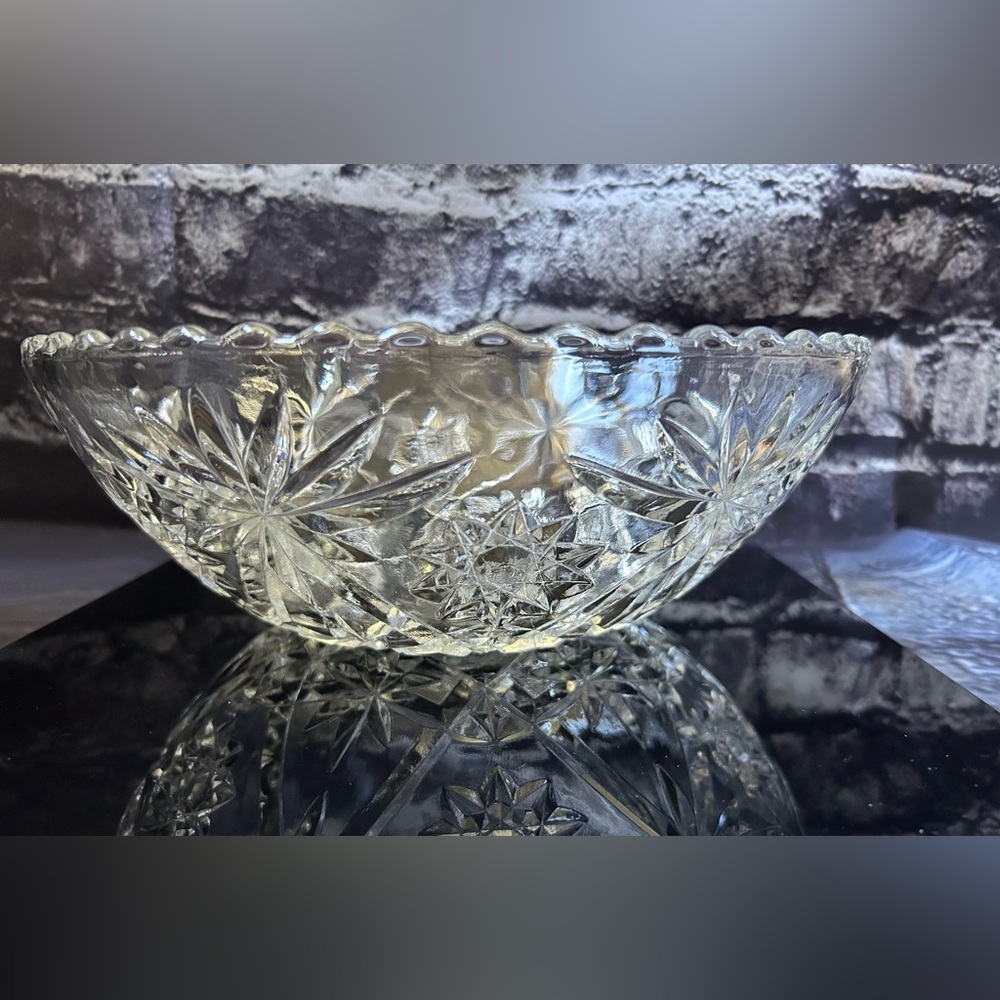 Anchor Hocking Prescut “Star of David” Large Salad Bowl